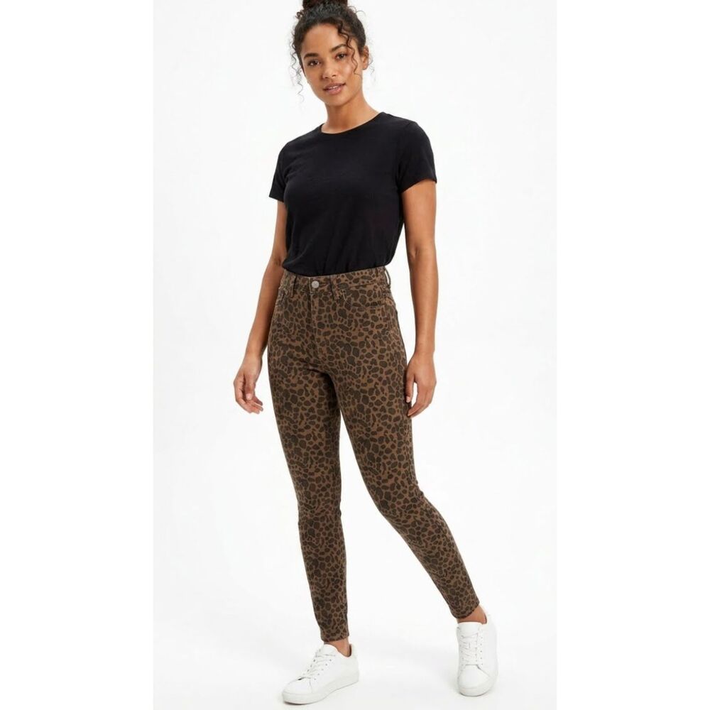 AE American Eagle Curvy Super Hi-Rise Jegging Leopard Cheetah Women's Size 4